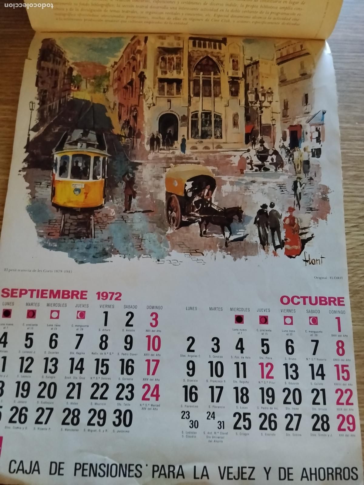 Collectables Calendars: CALENDARIO 1972. RECORDANDO TRENES