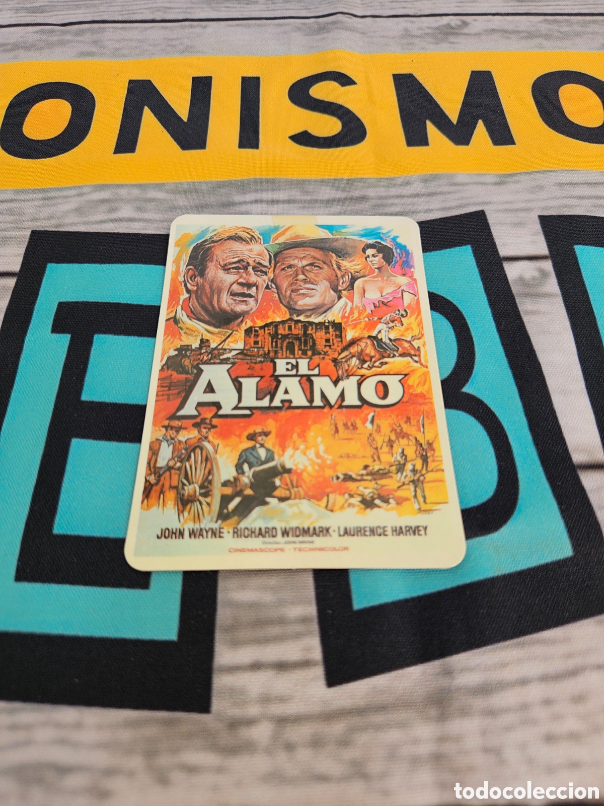 Coleccionismo calendarios: CALENDARIO PELICULA EL ALAMO. JOHN WAYNE. CA&Ntilde;ABATE. MONTESINOS. 1988