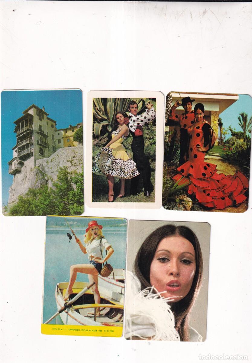 Collezionismo Calendari: 5 calendarios publicidad Almad&eacute;n Ciudad Real serie 21 n&ordm; 11 chicas, flamenco, Sastrer&iacute;a Aguilera