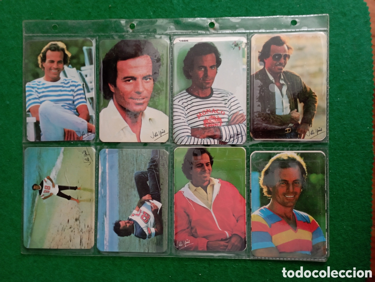 Coleccionismo calendarios: Colecci&oacute;n de 12 calendarios de bolsillos de Portugal todos de Julio Iglesias 1985