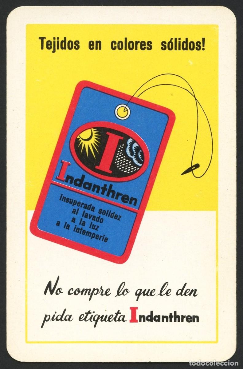 Collezionismo Calendari: CALENDARIO DE BOLSILLO, TEJIDOS INDANTHREN, 1962, H. FOURNIER