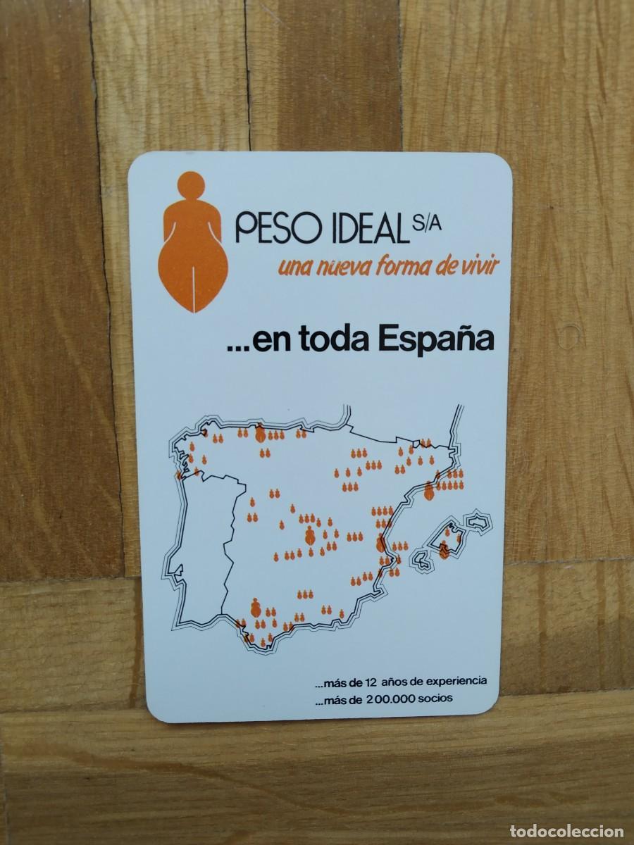 Coleccionismo calendarios: CALENDARIO FOURNIER PESO IDEAL A&Ntilde;O 1985 VER FOTOS REVERSO MODELO RARO COMO NUEVO