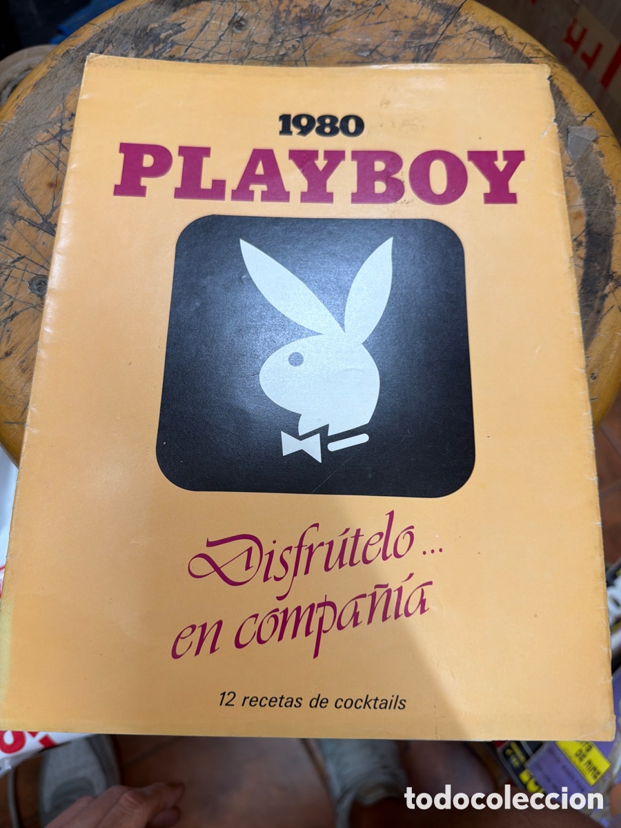 Coleccionismo calendarios: Calendario PLAYBOY 1980 .disfrutelo en compa&ntilde;&iacute;a.12 recetas de cocktails.completo con funda