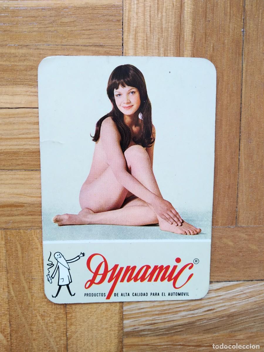 Coleccionismo calendarios: CALENDARIO CHICA CON PUBLICIDAD DYNAMIC PRODUCTOS AUTOMOVIL A&Ntilde;O 1975 VER FOTOS