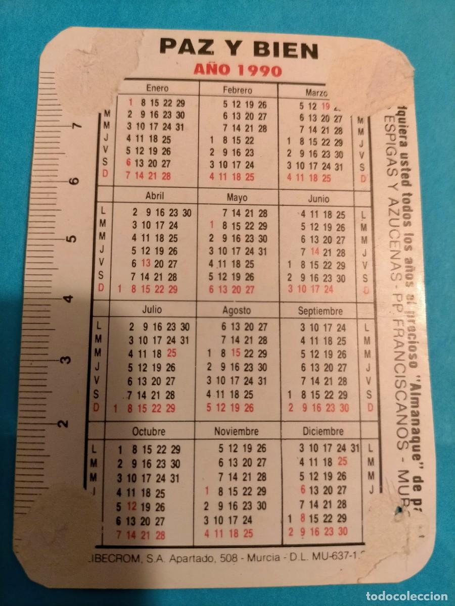 Coleccionismo calendarios: Calendario espigas y Azucenas - Foto 2