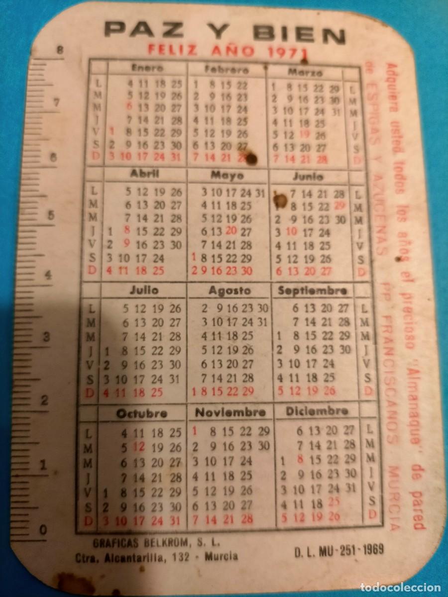 Coleccionismo calendarios: Calendario espigas y Azucenas - Foto 2