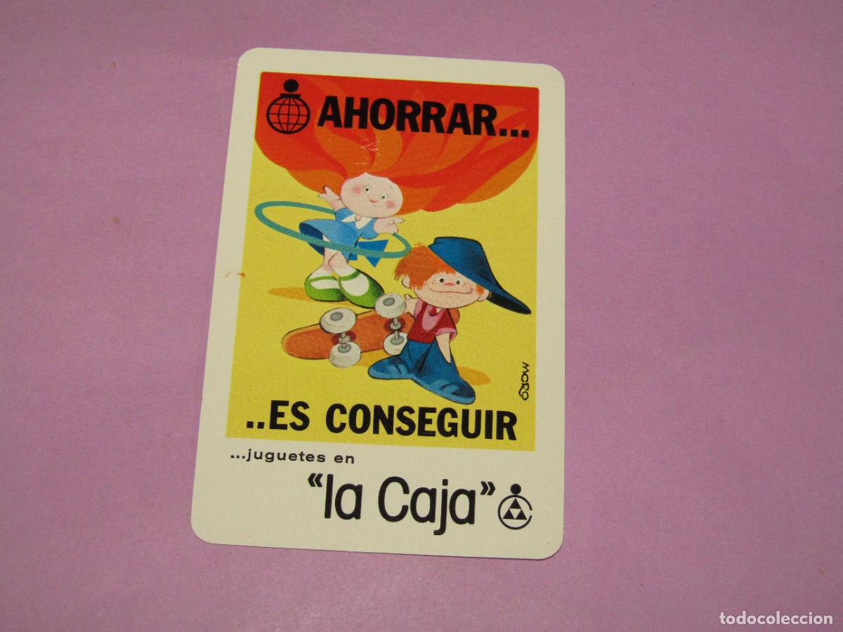 Coleccionismo calendarios: Antiguo Calendario H. FOURNIER Publicidad de LA CAJA del A&ntilde;o 1980