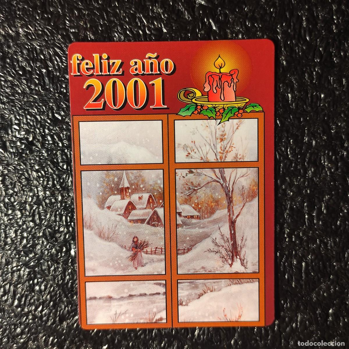 Coleccionismo calendarios: CALENDARIO DE BOLSILLO DIBUJO INFANTIL **Navidad ** 2001 ** T3