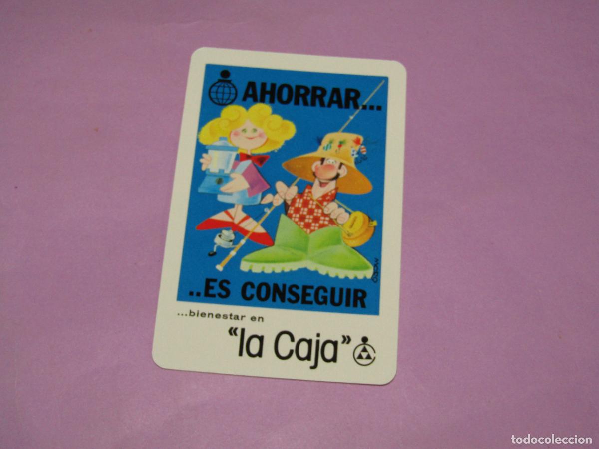 Coleccionismo calendarios: Antiguo Calendario H. FOURNIER Publicidad de LA CAJA del A&ntilde;o 1980