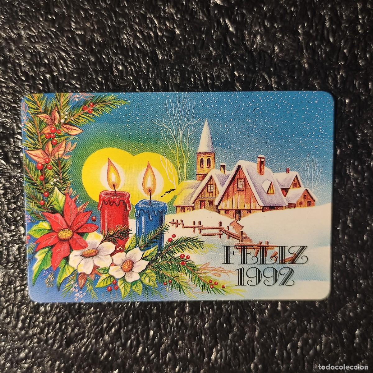Coleccionismo calendarios: CALENDARIO DE BOLSILLO DIBUJO INFANTIL . NAVIDAD 1992** T1