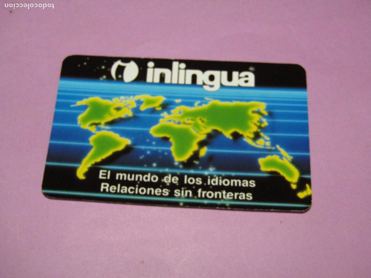 Coleccionismo calendarios: Antiguo Calendario H. FOURNIER Publicidad de INLINGUA del A&ntilde;o 1992