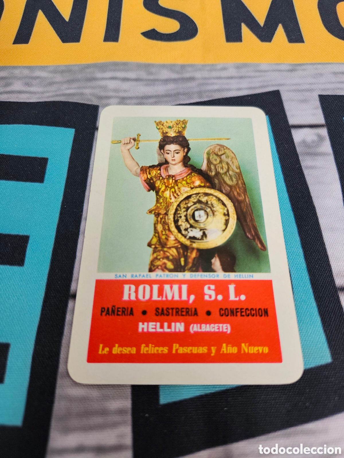 Coleccionismo calendarios: CALENDARIO EMPRESA ROLMI S.L. HELLIN ALBACETE. SAN RAFAEL. 1965