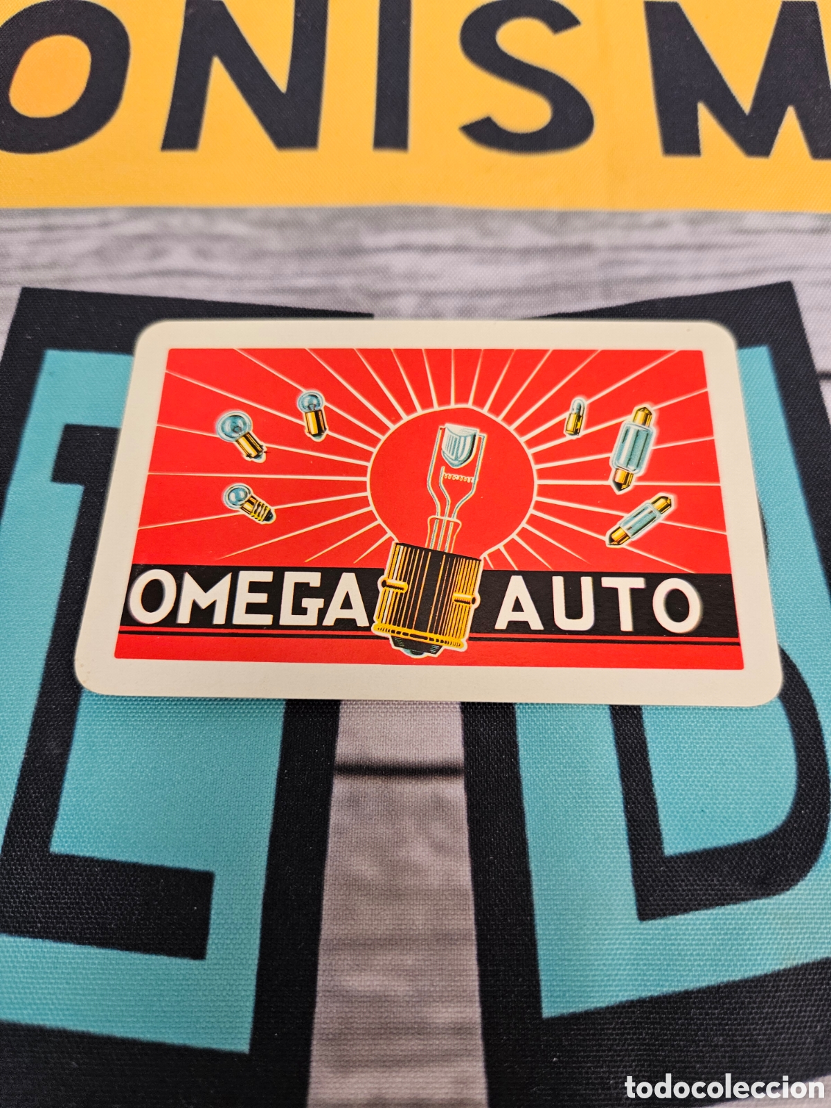Sammeln von Kalendern: CALENDARIO PUBLICIDAD BOMBILLAS OMEGA AUTO. FOURNIER. 1966