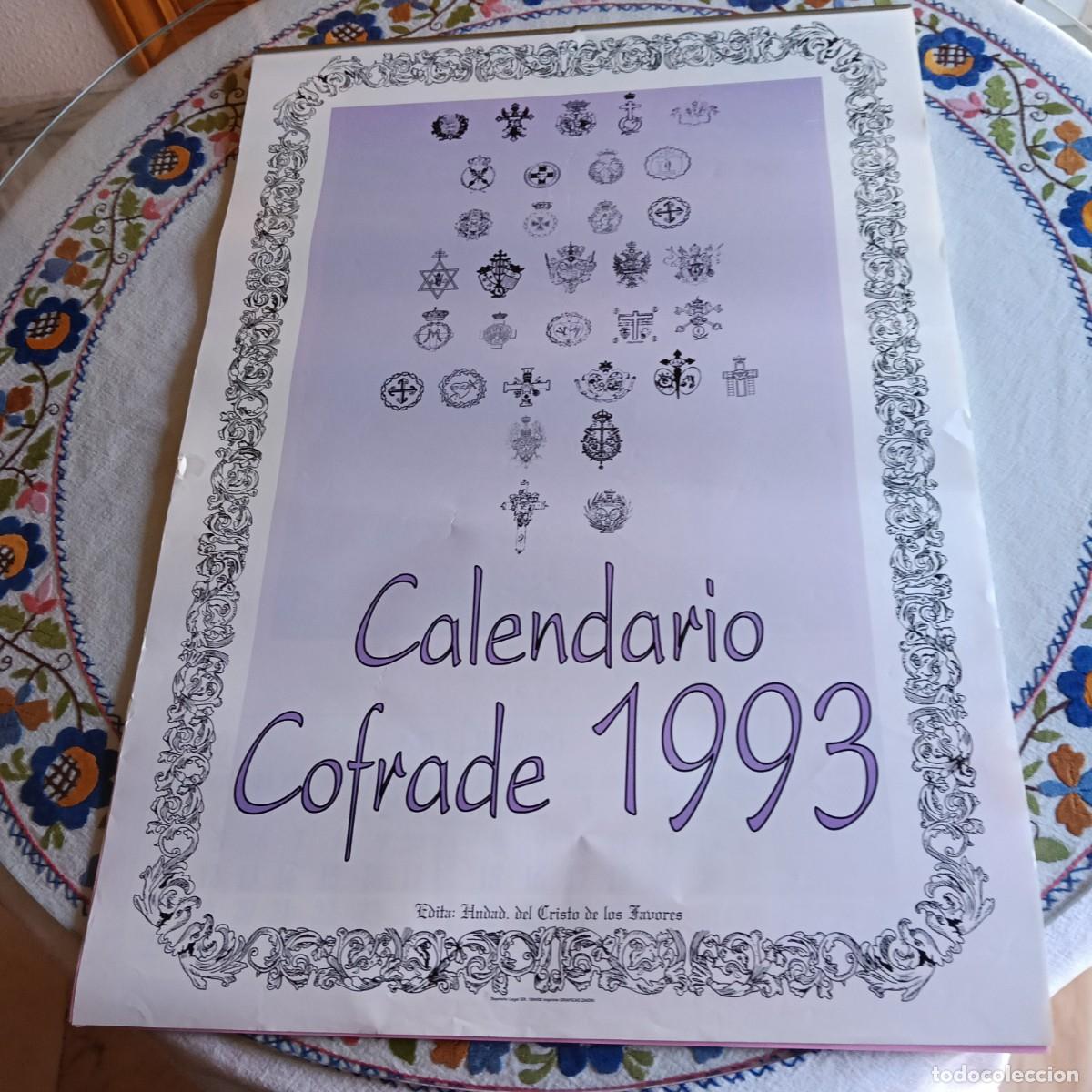 Coleccionismo calendarios: CALENDARIO COFRADE 1993 - Foto 1