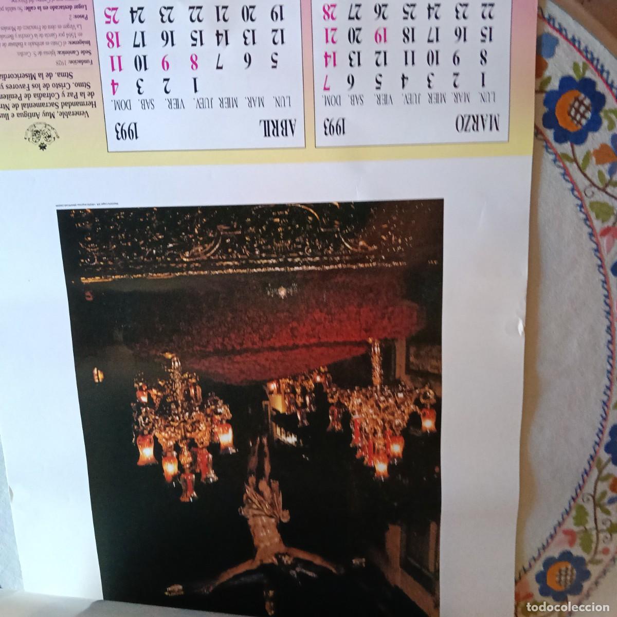 Coleccionismo calendarios: CALENDARIO COFRADE 1993 - Foto 3