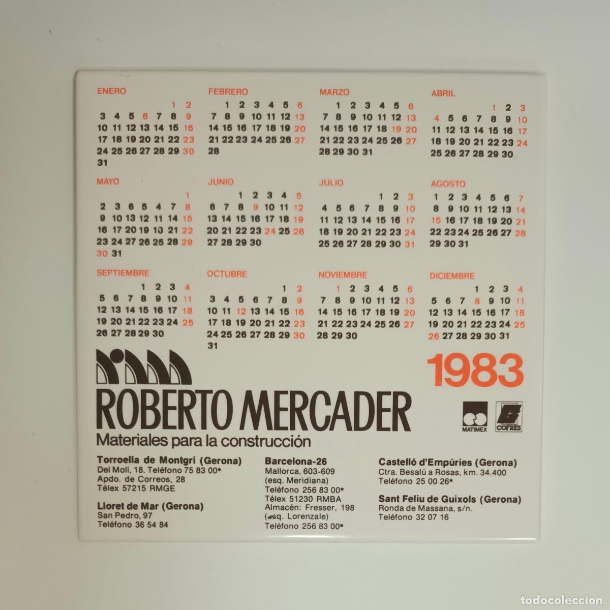 Collectionnisme Calendriers: Azulejo Calendario 1983