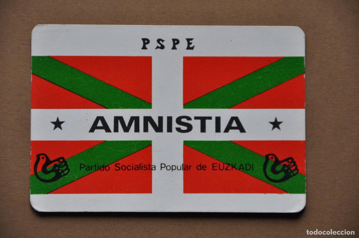 Coleccionismo calendarios: CALENDARIO 1977 - PARTIDO SOCIALISTA POPULAR DE EUZKADI