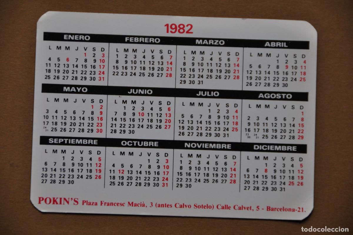 Coleccionismo calendarios: CALENDARIO PORKINS 1982 - Foto 2