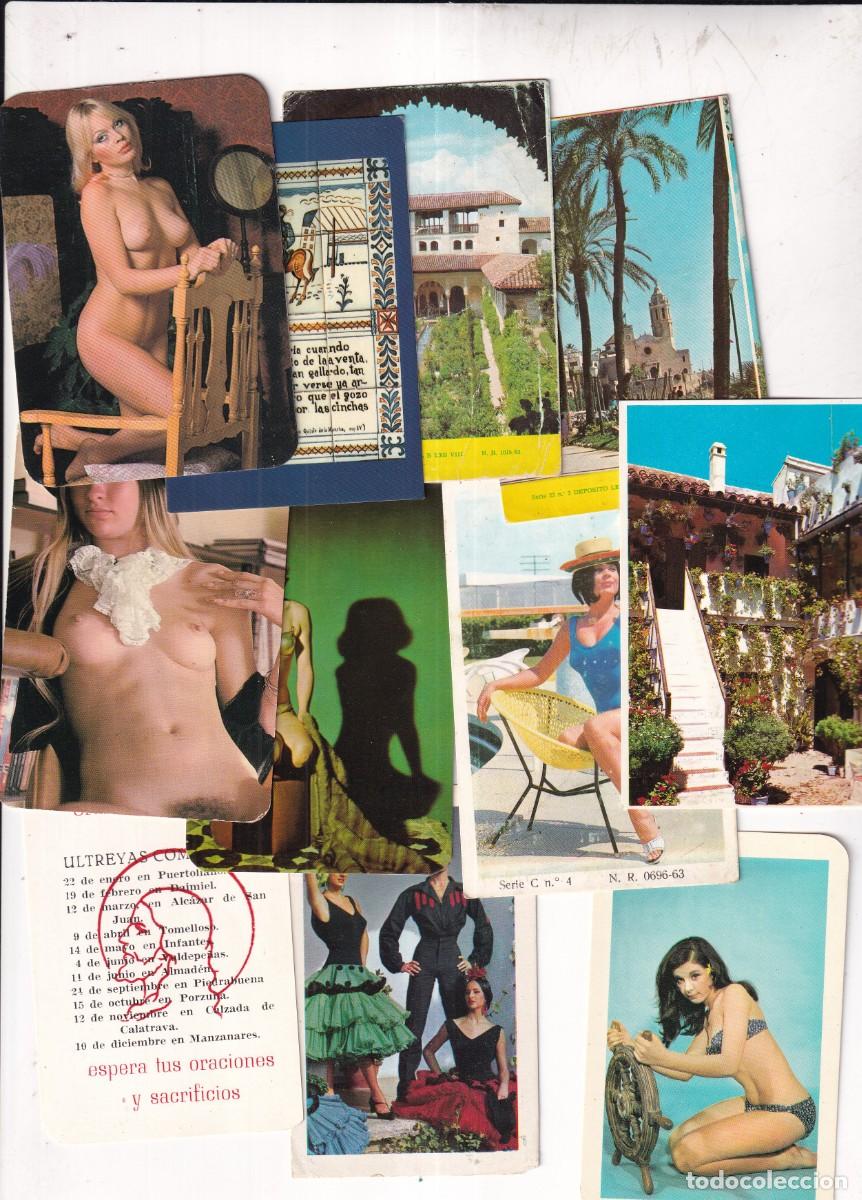 Coleccionismo calendarios: 11 calendarios publicidad chicas, desnudos, etc provincia Ciudad Real.