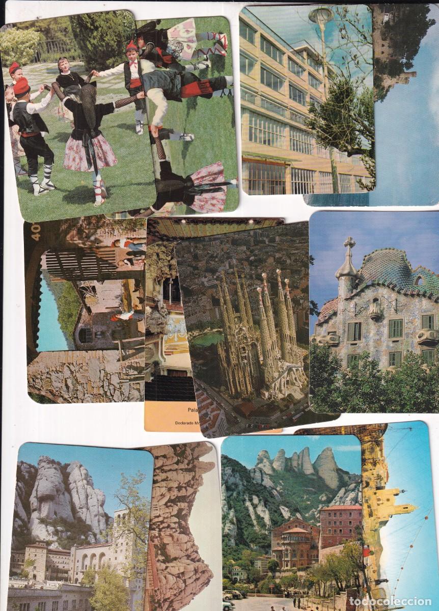 Coleccionismo calendarios: 12 calendarios publicidad vistas de Barcelona y provincia.