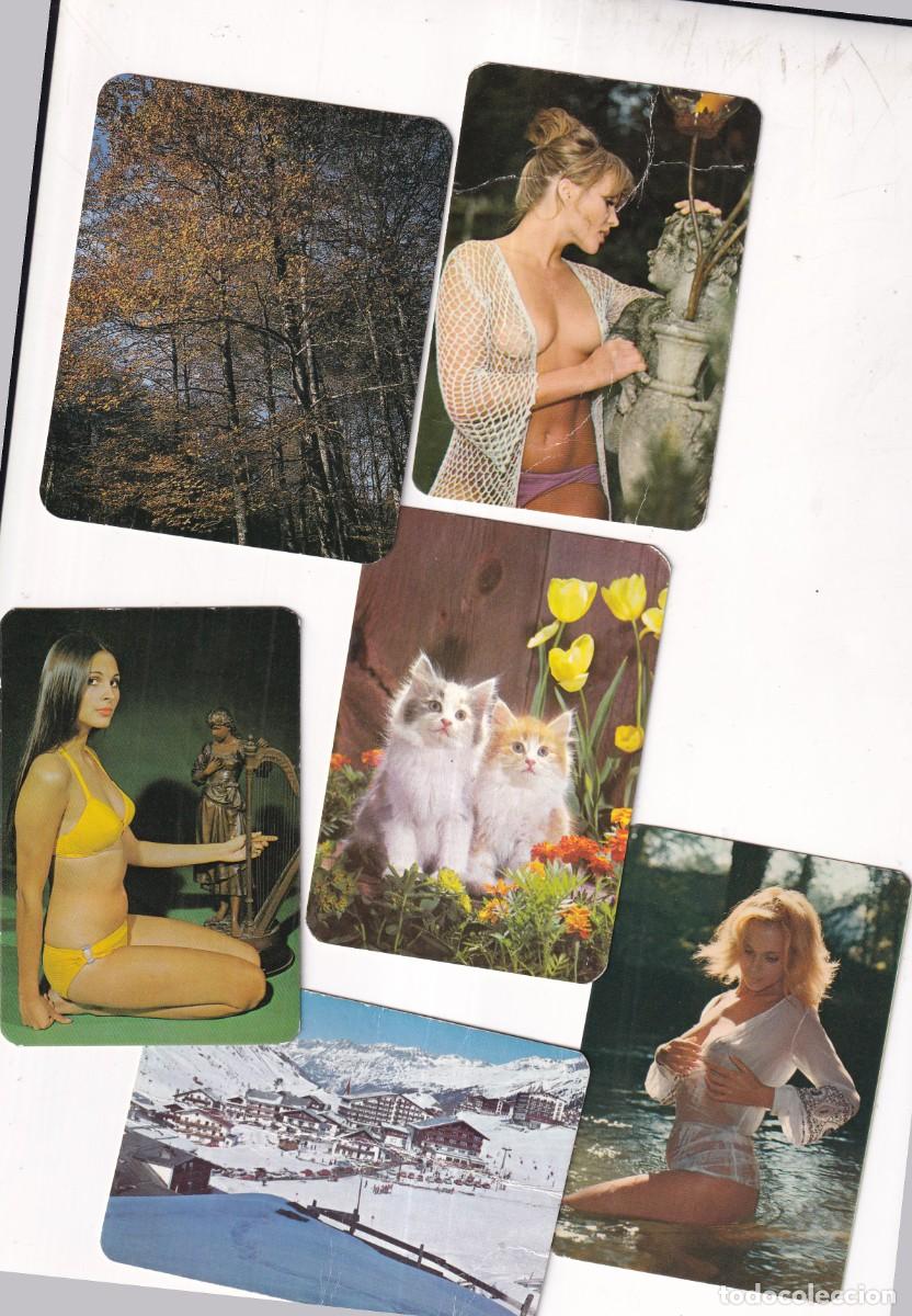Coleccionismo calendarios: 6 calendarios desnudos, gato, etc con publicidad de Guadalajara, Jadraque