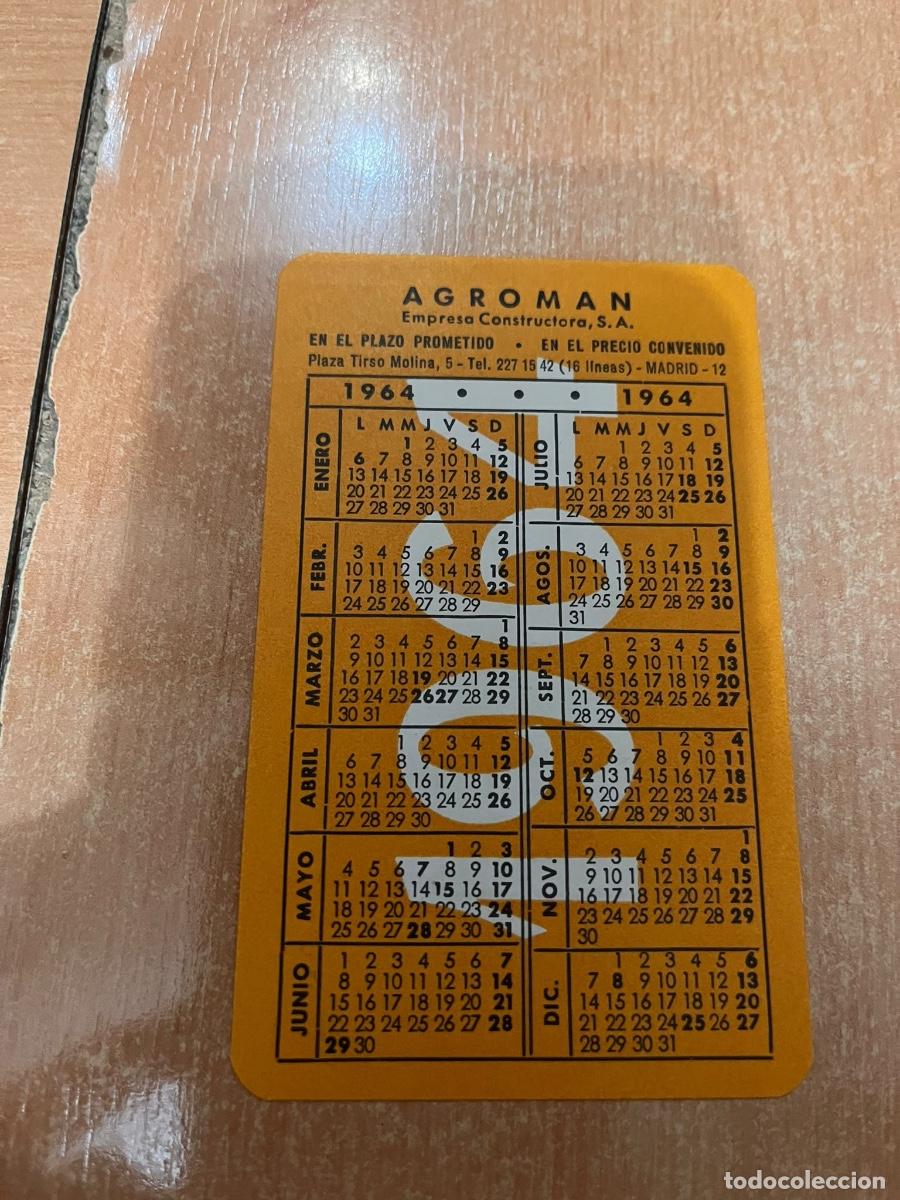 Colecionismo Calend&aacute;rios: CALENDARIO AGROMAN 1964-1965