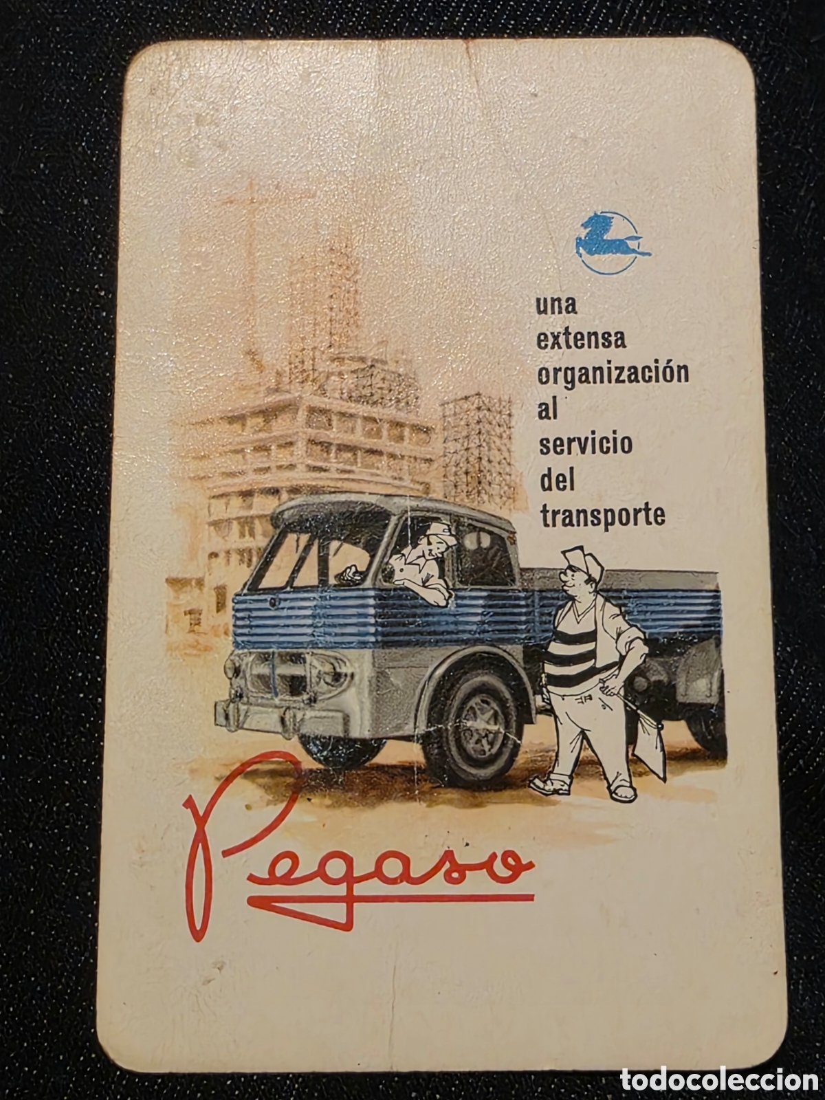 Coleccionismo calendarios: Calendario fournier 1961 Pegaso una extensa organizaci&oacute;n al servicio del transporte