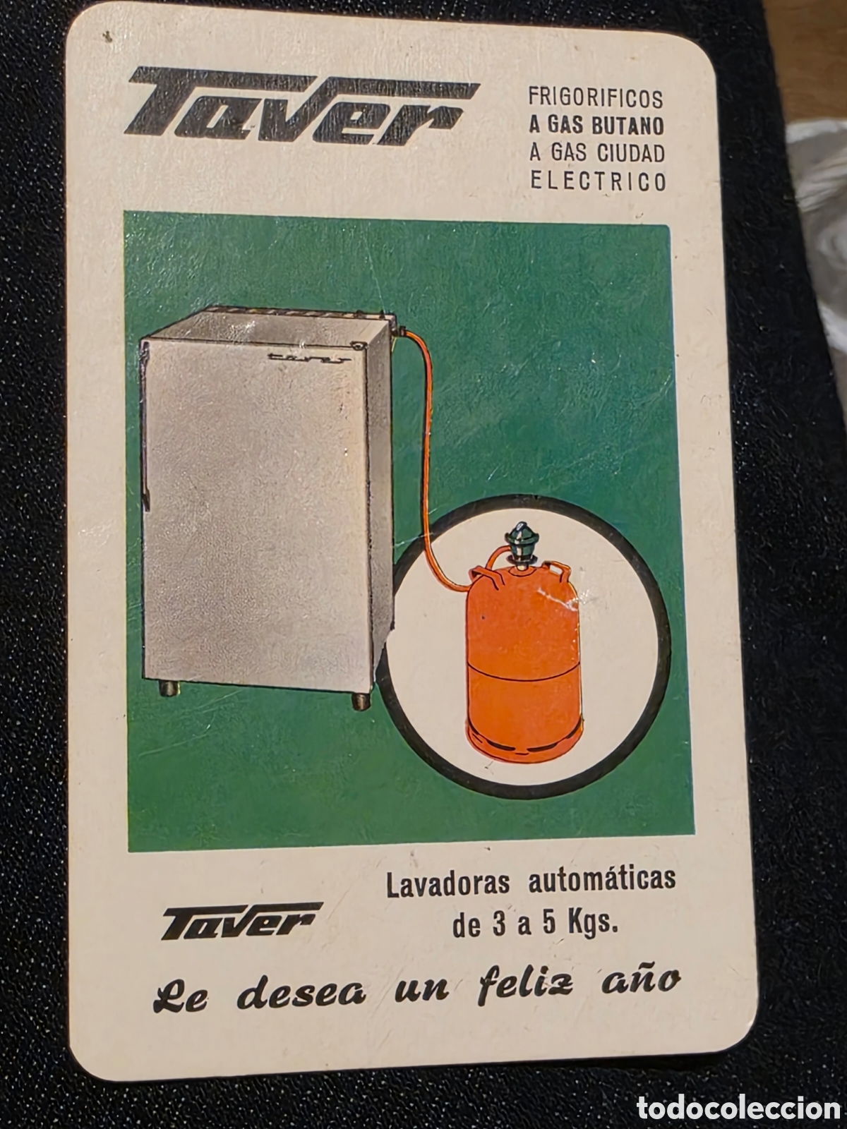 Coleccionismo calendarios: Raro calendario Fournier Taver 1966 lavadoras autom&aacute;ticas