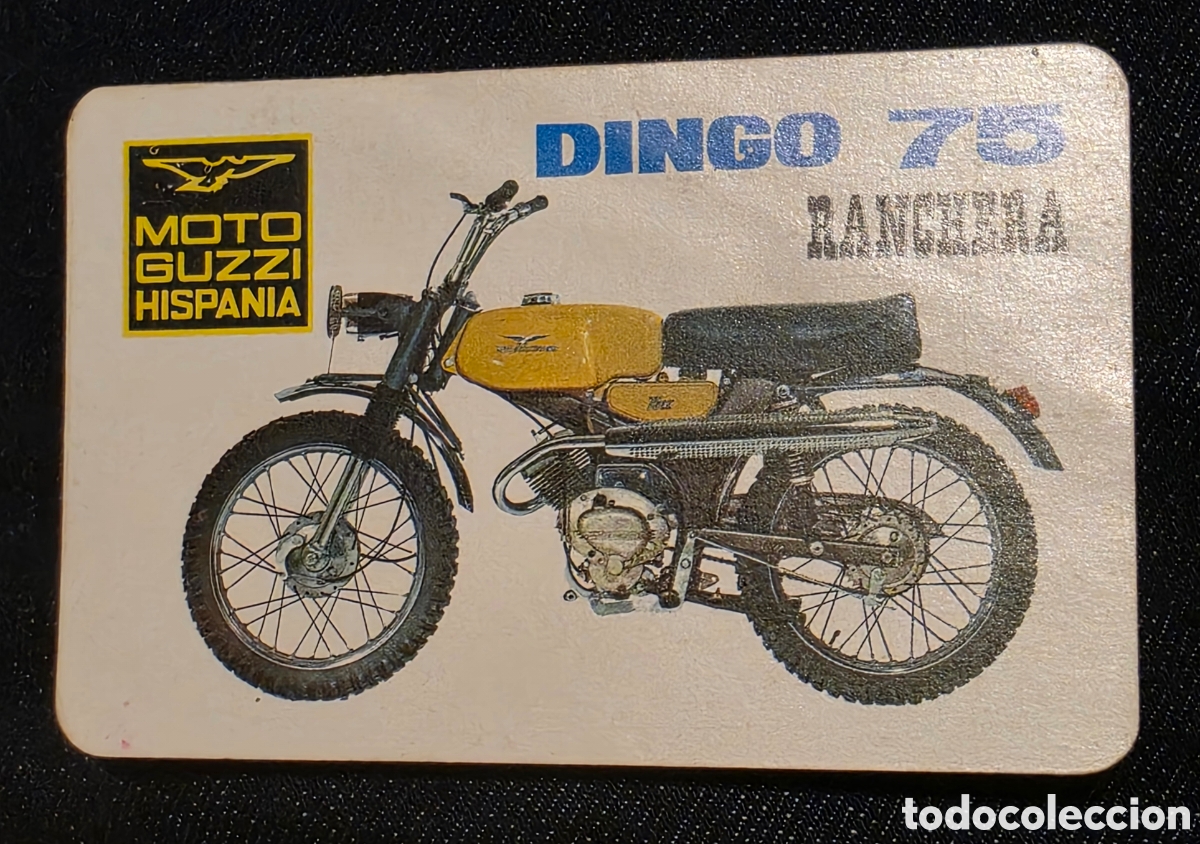 Coleccionismo calendarios: Calendario fournier moto guzzi hispania Dingo 75 ranchera