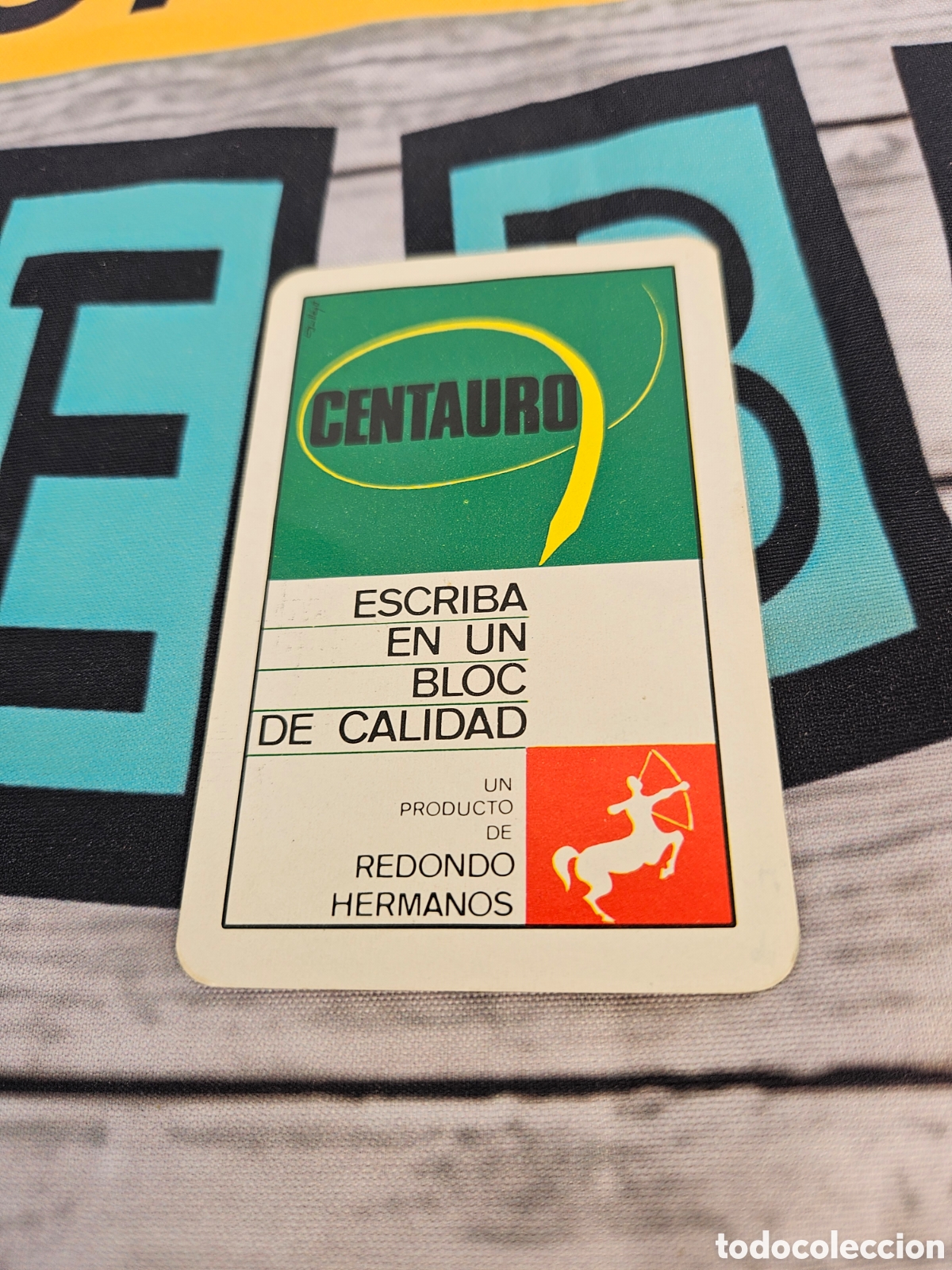 Coleccionismo calendarios: CALENDARIO PUBLICIDAD BLOC CENTAURO. REDONDO HERMANOS. FOURNIER. 1970