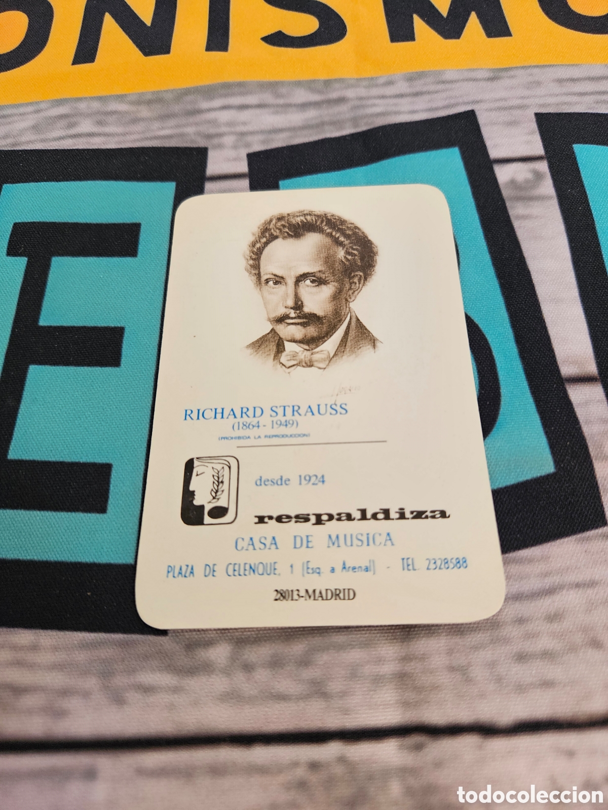 Sammeln von Kalendern: CALENDARIO EMPRESA RESPALDIZA, CASA DE MUSICA. RICHARD STRAUSS. 1988
