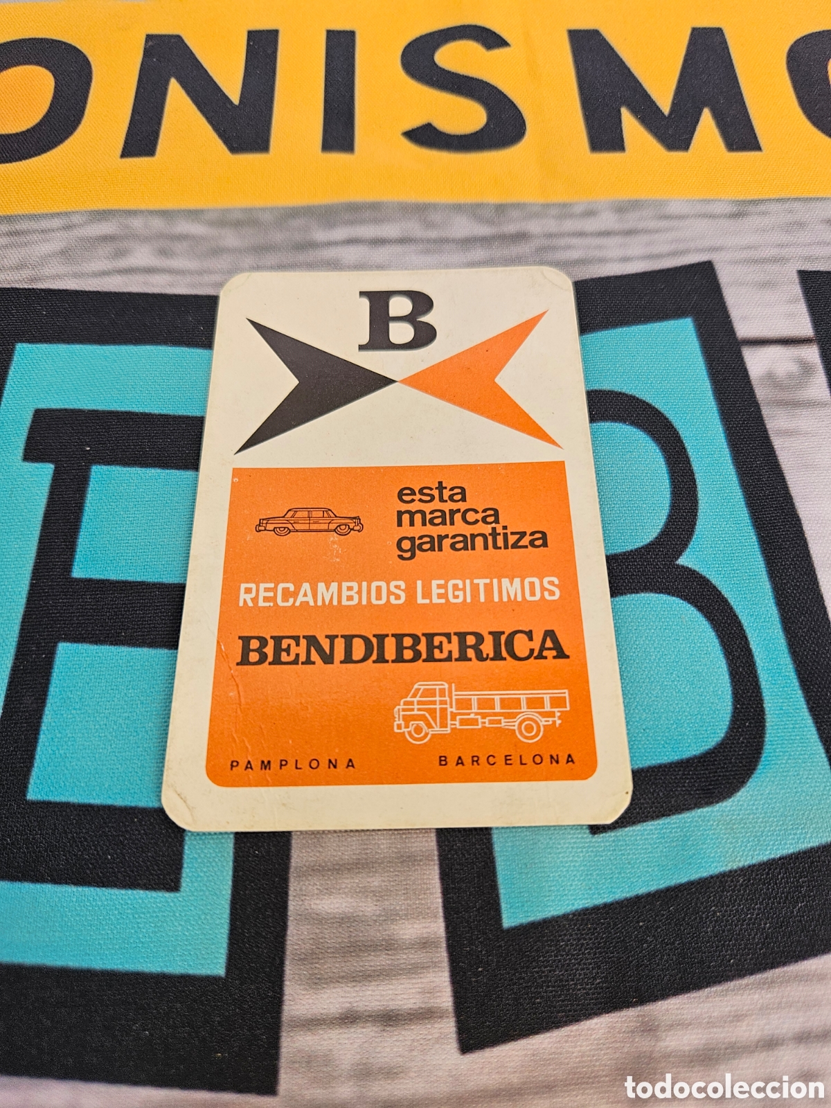 Coleccionismo calendarios: CALENDARIO EMPRESA BENDIBERICA, MARCA. PAMPLONA, BARCELONA. RECAMBIOS LEGITIMOS.1968