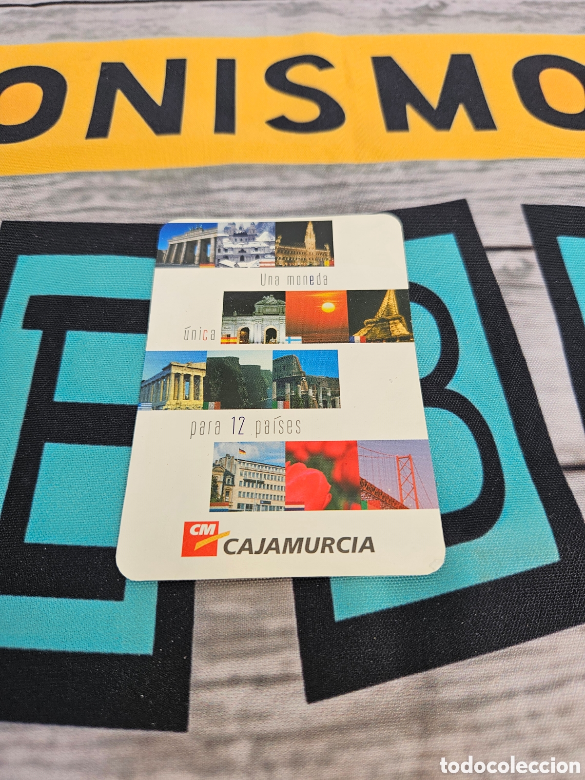 Sammeln von Kalendern: CALENDARIO PUBLICIDAD BANCO CAJA MURCIA. UNA MONEDA UNICA PARA 12 PAISES. 2002
