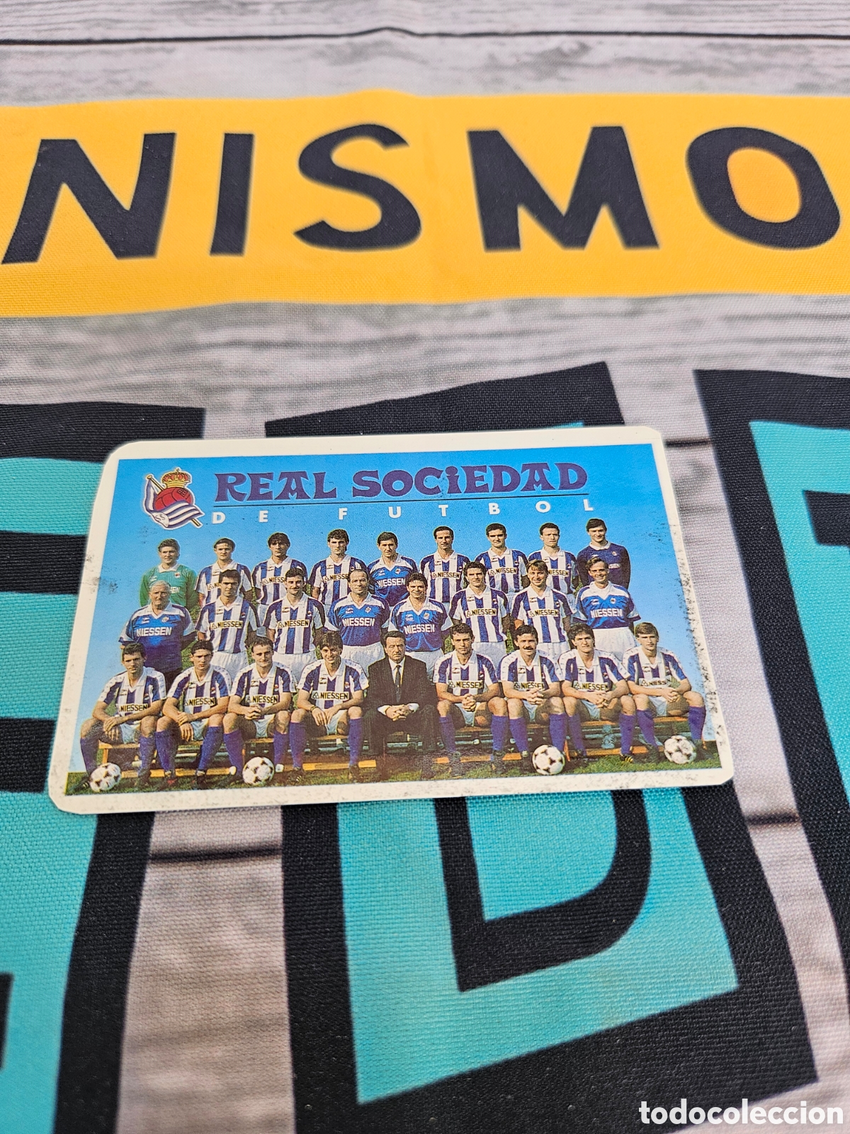 Coleccionismo calendarios: CALENDARIO REAL SOCIEDAD DE FUTBOL. NIESSEN 1990