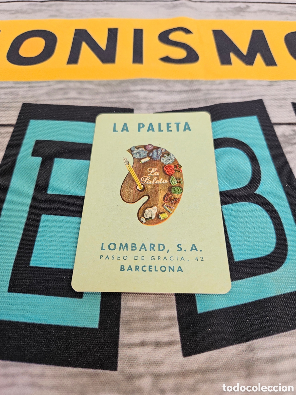 Colecionismo Calend&aacute;rios: CALENDARIO EMPRESA LA PALETA LOMBARD, PASEO DE GRACIA, BARCELOBA 1952. HILOS DE COSER