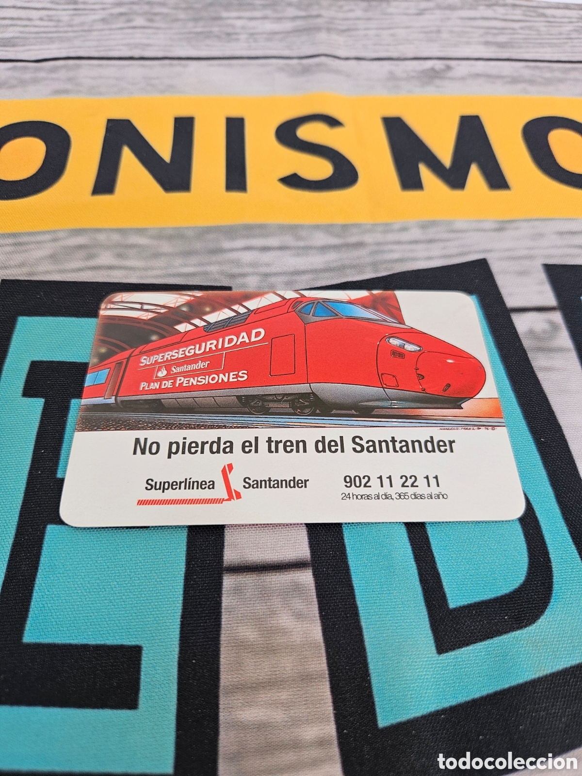 Colecionismo Calend&aacute;rios: CALENDARIO PUBLICIDAD BANCO SANTANDER. TREN. 1997