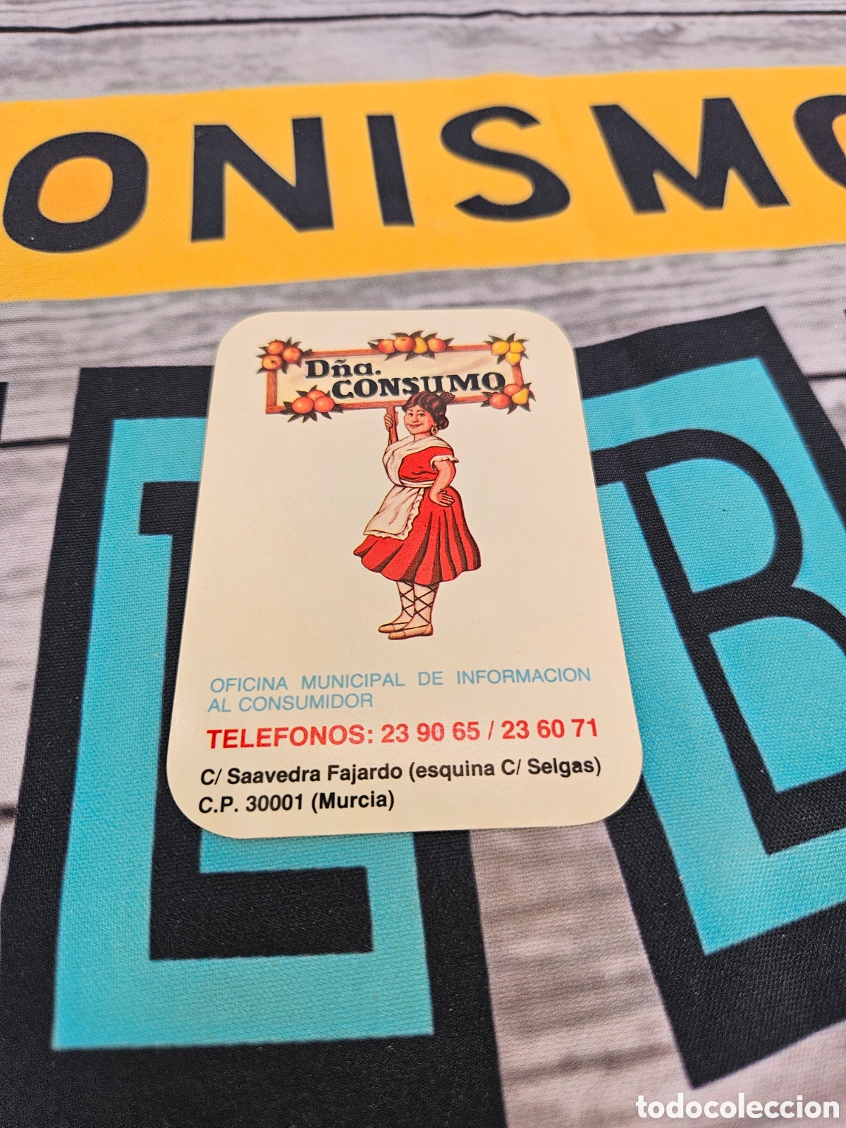 Sammeln von Kalendern: CALENDARIO PUBLICIDAD OFICINA MUNICIPAL DE INFORMACION AL CONSUMIDOR. AYUNTAMIENTO DE MURCIA. 1985