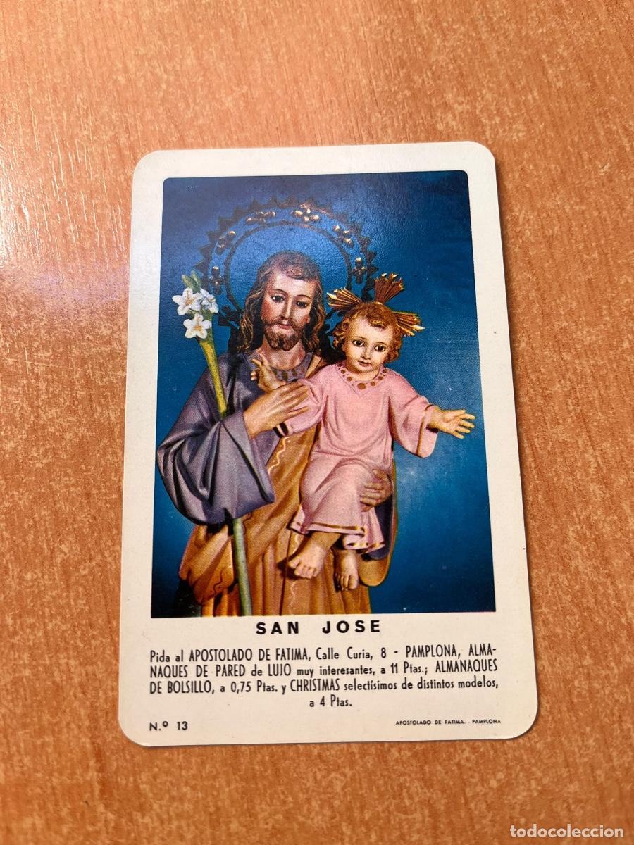 Coleccionismo calendarios: CALENDARIO FOURNIER APOSTOLADO DE FATIMA SAN JOSE 1965