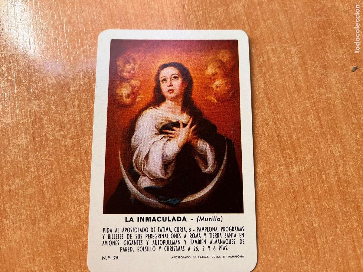 Coleccionismo calendarios: CALENDARIO FOURNIER APOSTOLADO DE FATIMA INMACULADA 1975