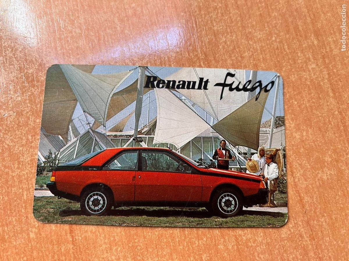 Coleccionismo calendarios: CALENDARIO FOURNIER RENAULT FUEGO 1985