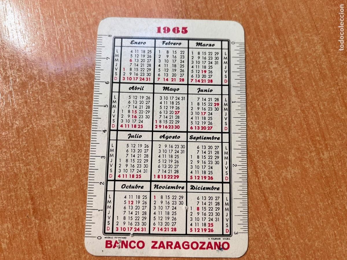 Coleccionismo calendarios: CALENDARIO FOURNIER 1964 1965 BANCO ZARAGOZANO