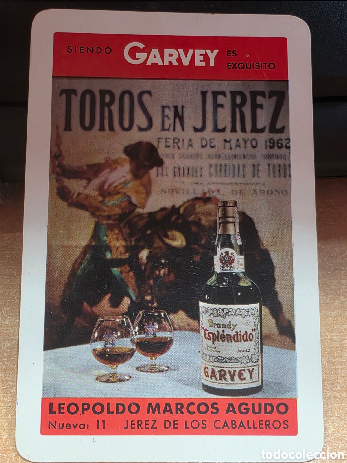 Coleccionismo calendarios: Calendario Fournier Brandy Garvey 1965 toros en Jerez