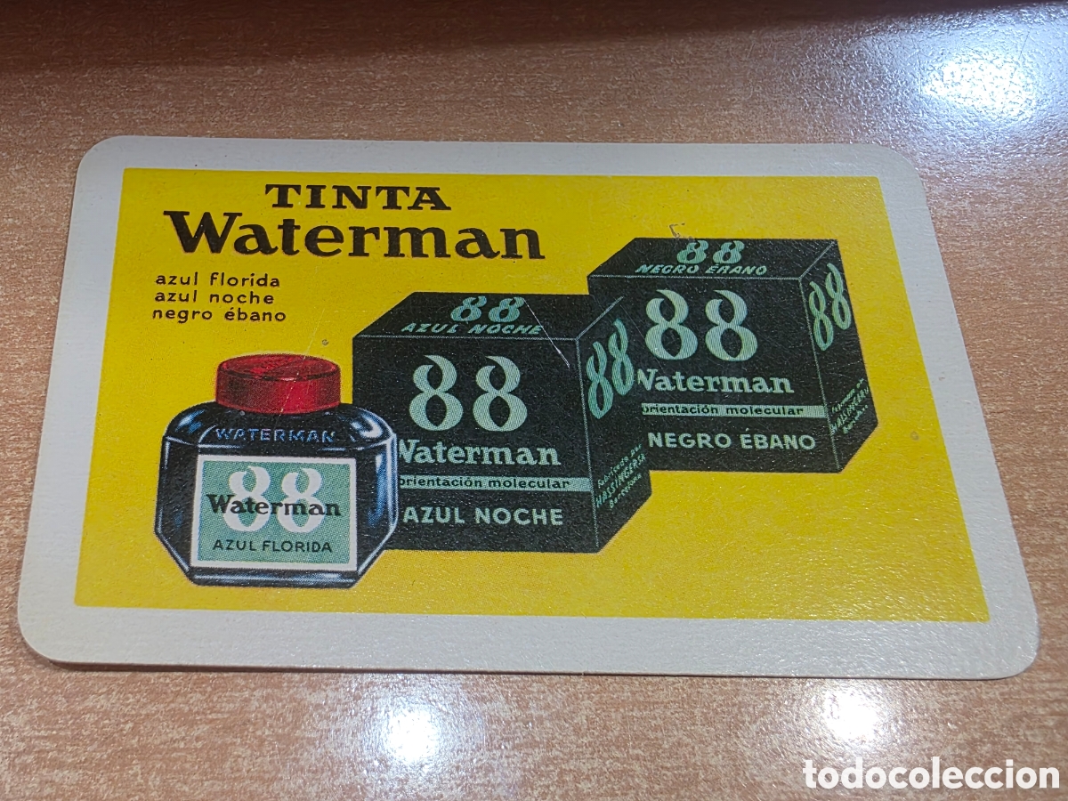 Coleccionismo calendarios: Dificil calendario Fournier tinta waterman 88 de 1963