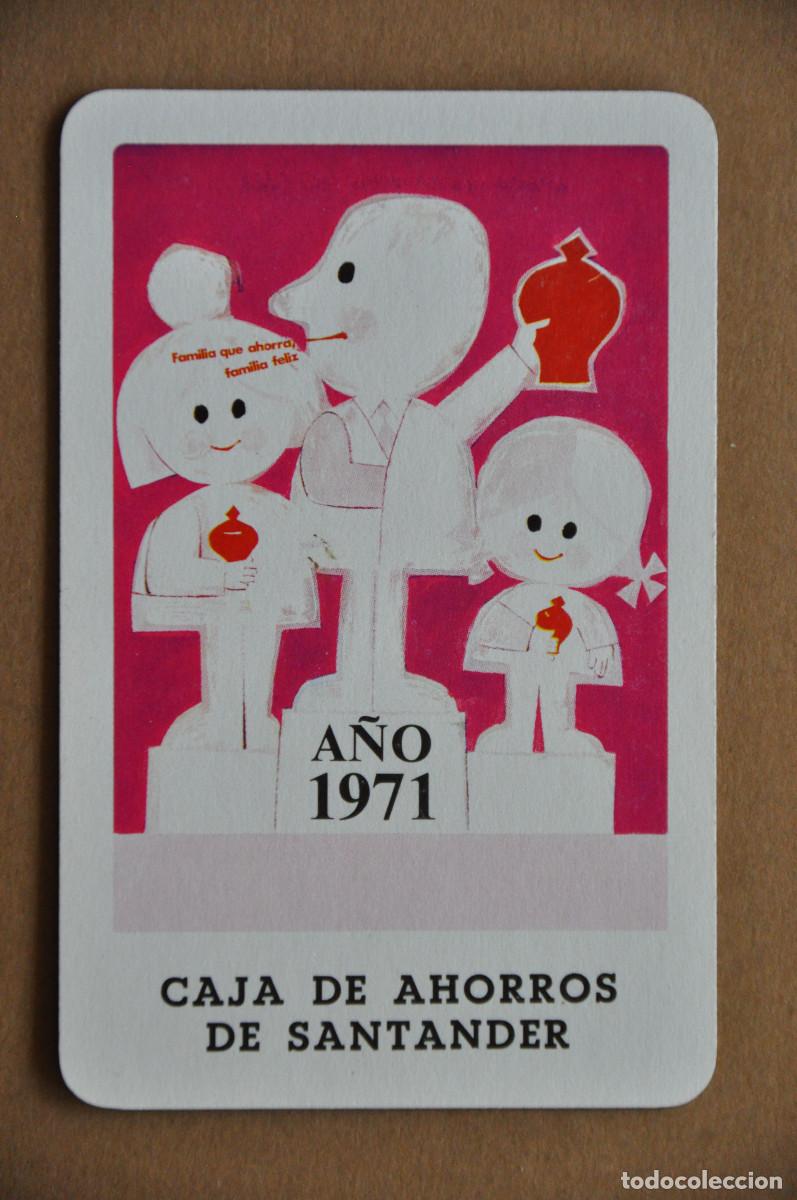 Coleccionismo calendarios: CALENDARIO FOURNIER 1971 - CAJA DE AHORROS DE SANTANDER