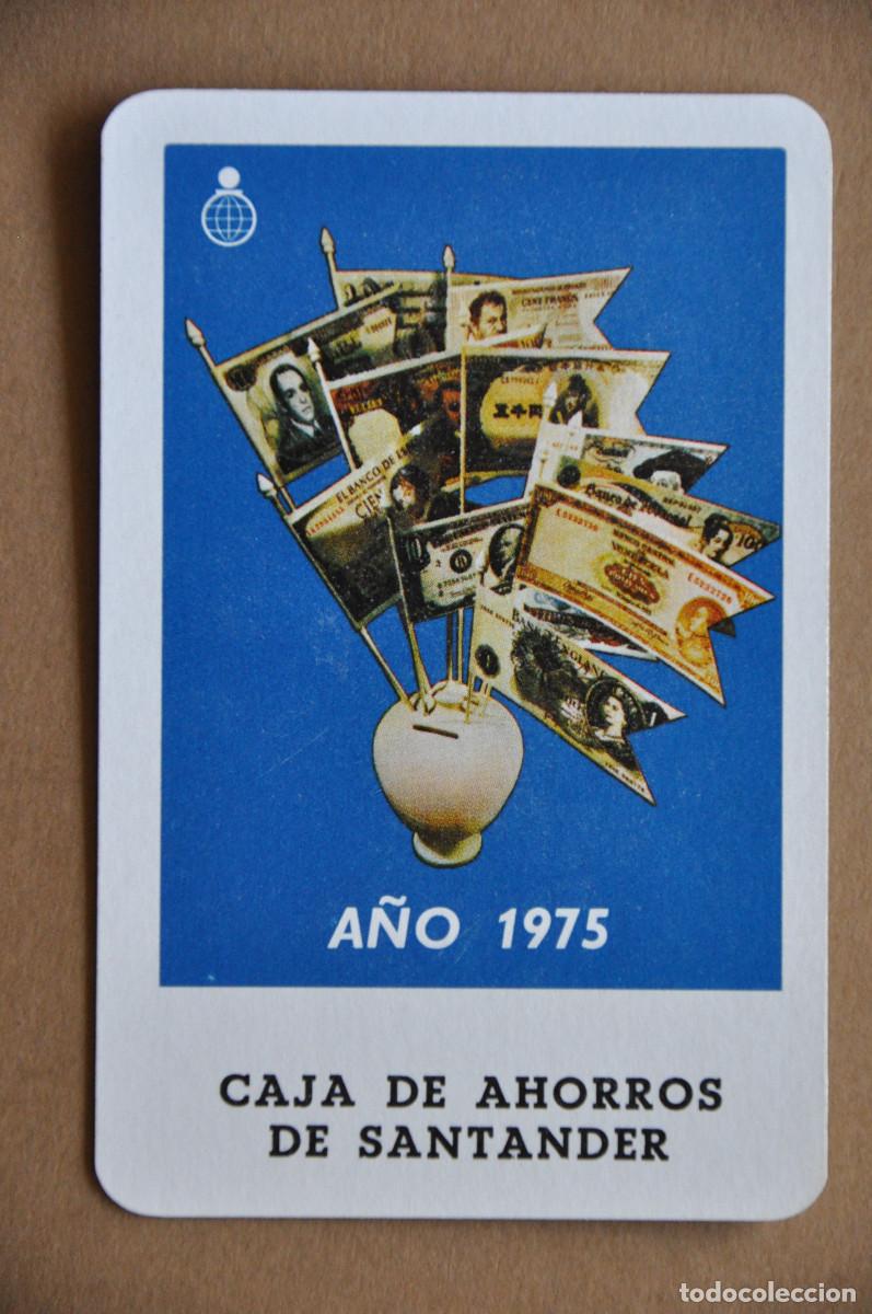 Coleccionismo calendarios: CALENDARIO FOURNIER 1975 - CAJA DE AHORROS DE SANTANDER