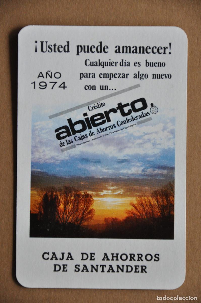 Coleccionismo calendarios: CALENDARIO FOURNIER 1974 - CAJA DE AHORROS DE SANTANDER
