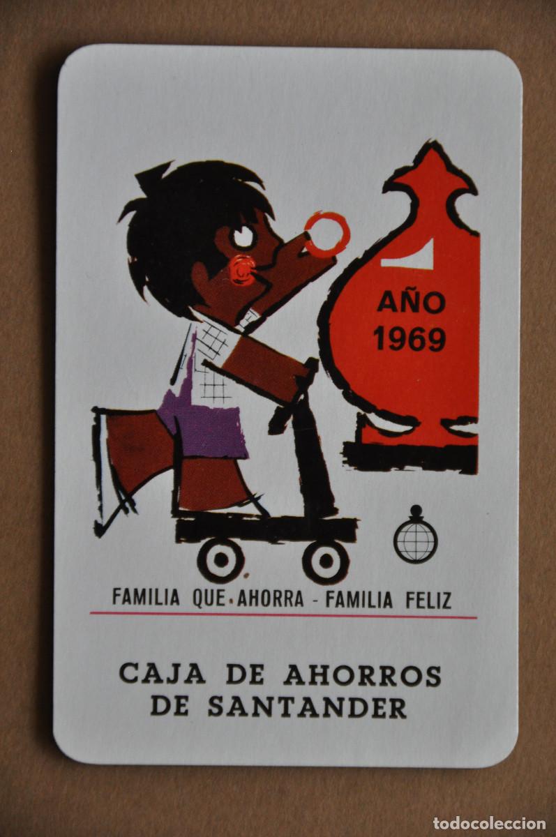 Coleccionismo calendarios: CALENDARIO FOURNIER 1969 - CAJA DE AHORROS DE SANTANDER
