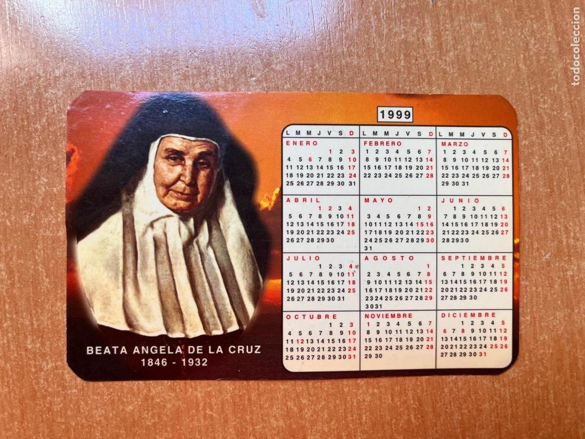 Colecionismo Calend&aacute;rios: CALENDARIO BEATA ANGELA DE LA CRUZ 1999