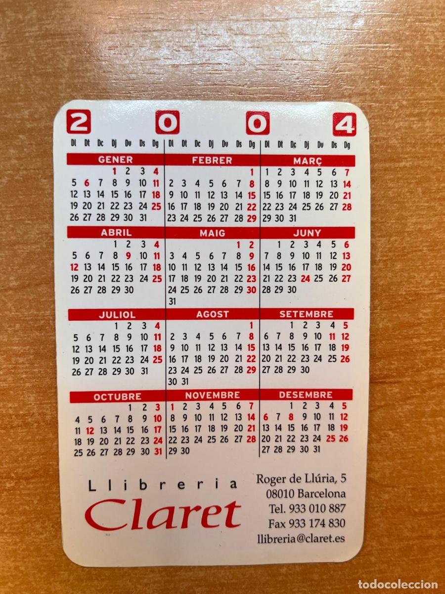 Coleccionismo calendarios: CALENDARIO LIBRERIA CLARET 2004 - Foto 2