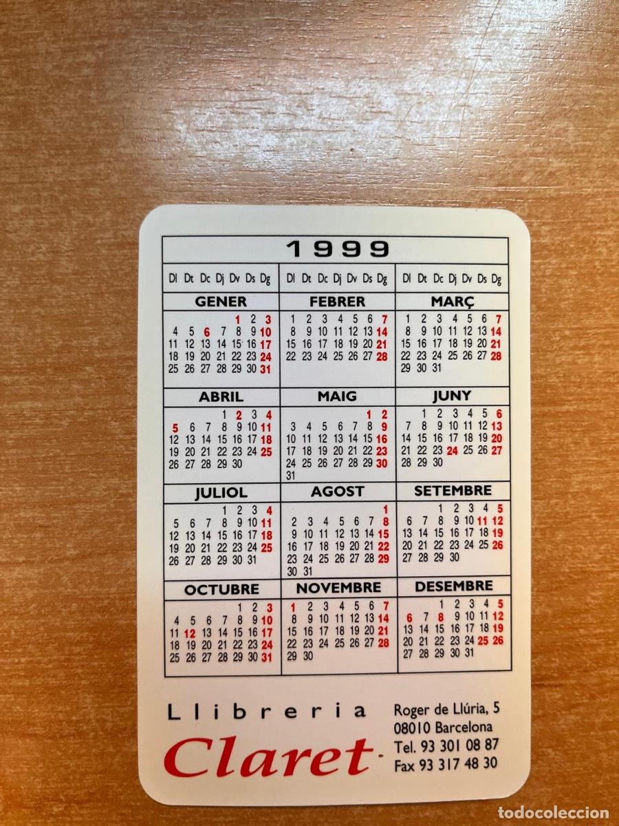 Coleccionismo calendarios: CALENDARIO LIBRERIA CLARET 1999 - Foto 2